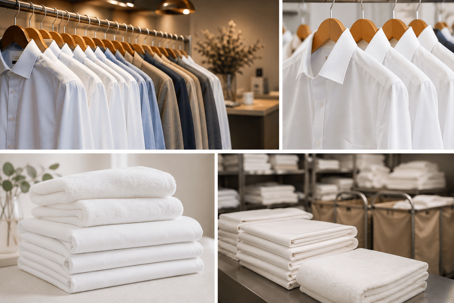 Illustration de linge propre préparé pour des besoins professionnels